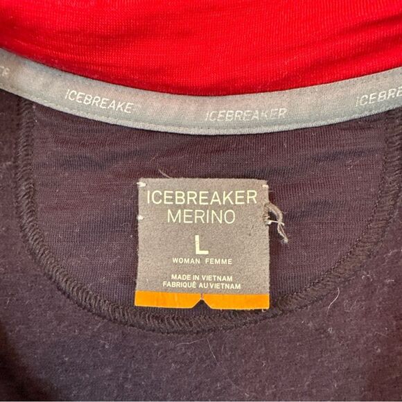 Icebreaker Jacket Women's Large Merino Wool Cascade Full Zip Fleece FLAWED!!! - Picture 4 of 8
